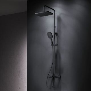 Душевая стойка с термостатом Am.Pm Func F078F522 чёрный