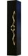 Пенал подвесной Clarberg Due Amanti DUE0525BLK 25x120см чёрный