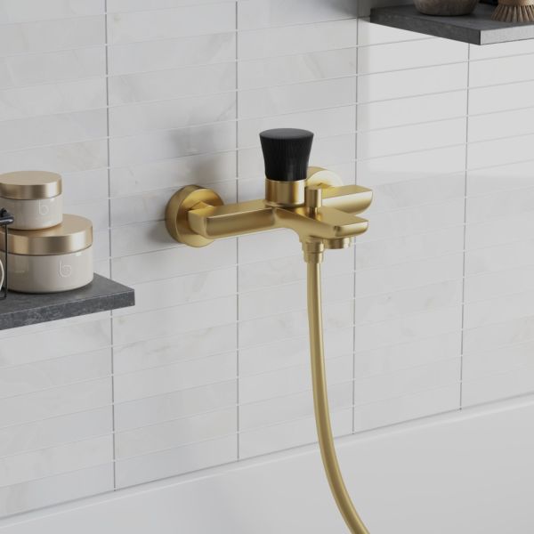 Смеситель для ванны Paini Domus 18PJ111PZ матовое золото