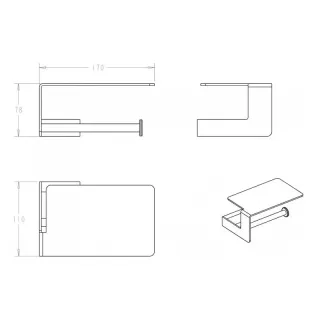 Держатель для туалетной бумаги Boheme Q 10941-BR бронза