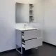 Тумба с раковиной Comforty Бильбао  00-00017176 80 см серый шелк