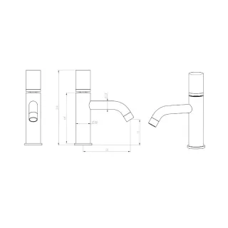 Смеситель для раковины Boheme Stick Linea 121-CRCR.3 хром Смеситель для раковины Boheme Stick Linea 121-CRCR.3 хром