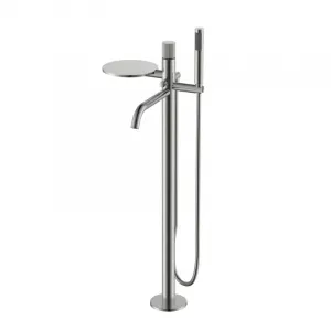 Напольный смеситель для ванны Boheme Stick Linea 129-NB.3 брашированный никель
