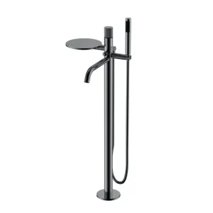 Напольный смеситель для ванны Boheme Stick Linea 129-SGM.3 оружейная сталь
