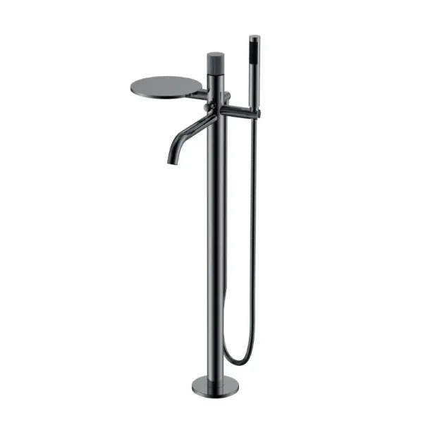 Напольный смеситель для ванны Boheme Stick Linea 129-SGM.3 оружейная сталь