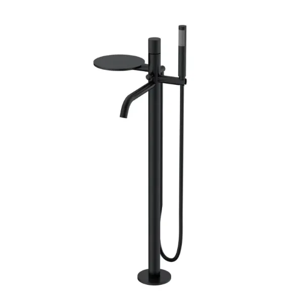 Напольный смеситель для ванны Boheme Stick Spirale 129-BB.4 чёрный