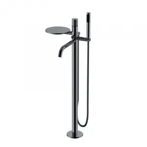 Напольный смеситель для ванны Boheme Stick Spirale 129-SGM.4 оружейная сталь
