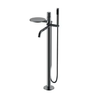 Напольный смеситель для ванны Boheme Stick Spirale 129-SGM.4 оружейная сталь Напольный смеситель для ванны Boheme Stick Spirale 129-SGM.4 оружейная сталь