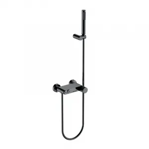 Смеситель для ванны и душа Boheme Stick Linea 123-SGM.3 оружейная сталь