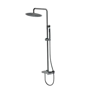 Душевая стойка Boheme Stick Linea 128-SGM.3 оружейная сталь
