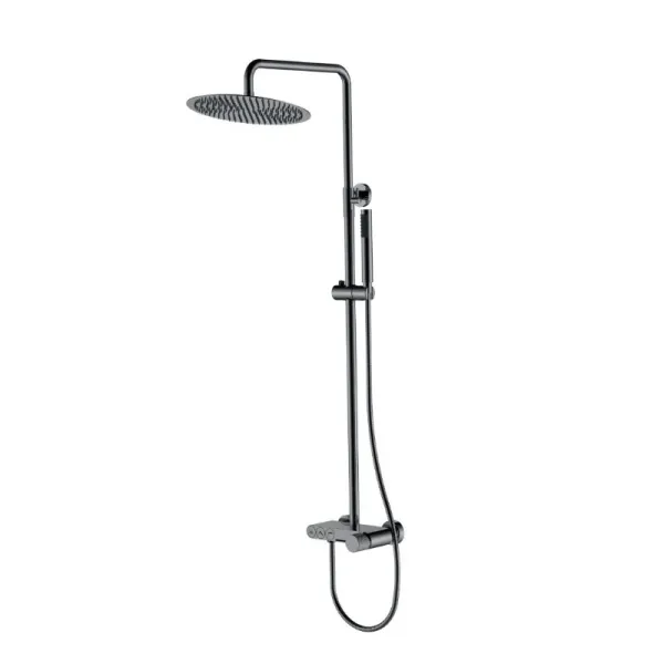 Душевая стойка Boheme Stick Linea 128-SGM.3 оружейная сталь