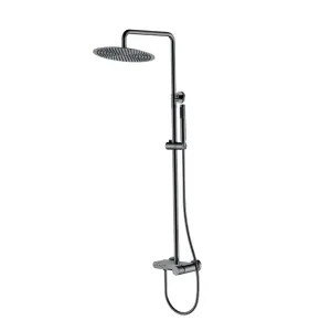 Душевая стойка Boheme Stick Spirale 128-SGM.4 оружейная сталь