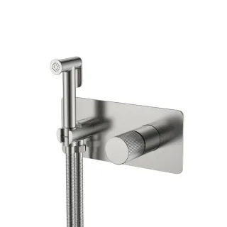 Гигиенический душ со смесителем Boheme Stick Linea 127-NB.3 никель брашированный Гигиенический душ со смесителем Boheme Stick Linea 127-NB.3 никель брашированный