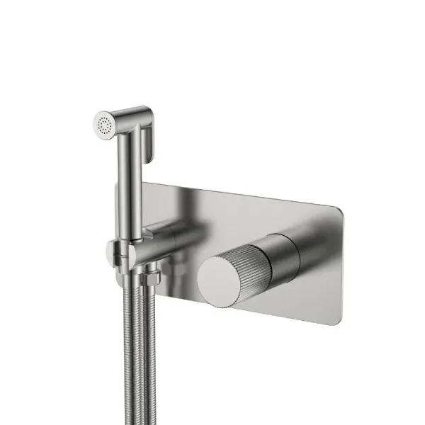 Гигиенический душ со смесителем Boheme Stick Linea 127-NB.3 никель брашированный Гигиенический душ со смесителем Boheme Stick Linea 127-NB.3 никель брашированный
