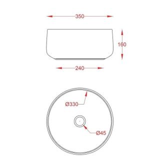 Раковина ArtCeram Cognac COL004 17 34 черная 35 см Раковина ArtCeram Cognac COL004 17 34 черная 35 см