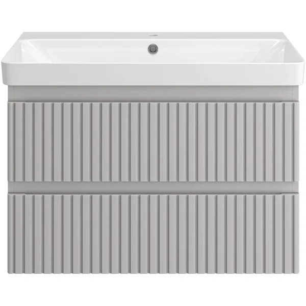 Подвесная тумба под раковину Brevita Victory 75 VIC-07080-0302Я серый