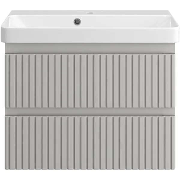 Подвесная тумба под раковину Brevita Victory 66 VIC-07070-0302Я серый