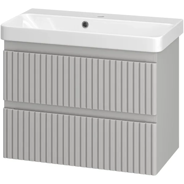 Подвесная тумба под раковину Brevita Victory 66 VIC-07070-0302Я серый