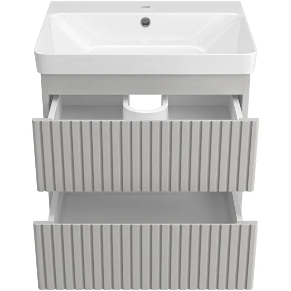 Подвесная тумба под раковину Brevita Victory 60 VIC-07060-0302Я серый