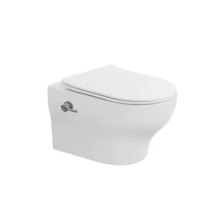Подвесной унитаз Boheme Fiore 978-SET-2-MW безободковый с функцией биде белый матовый Подвесной унитаз Boheme Fiore 978-SET-2-MW безободковый с функцией биде белый матовый