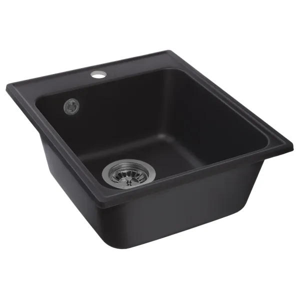 Мойка кухонная Reflexion Quadra 43-BL RF0243BL черный