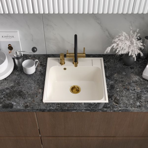 Мойка кухонная Reflexion Etude 53-WH RF0353WH белый