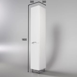 Пенал Style Line Марелла Люкс Plus L СС-00002428 30см с бельевой корзиной белый антискрейч Пенал Style Line Марелла Люкс Plus L СС-00002428 30см с бельевой корзиной белый антискрейч
