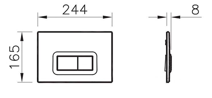 Клавиша смыва Vitra Loop R 740-0680