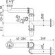 Сифон для раковины AlcaPlast экономящий пространство с накидной гайкой 5/4" A434