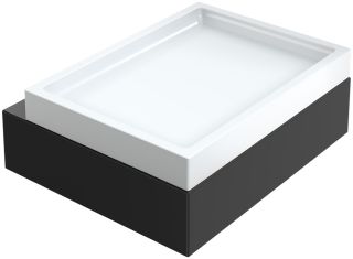 Мыльница Boheme Qubic 10723-B чёрный матовый