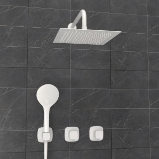 Душевой комплект WasserKRAFT Saale A9551.266.146.254.328.156.155 белый матовый