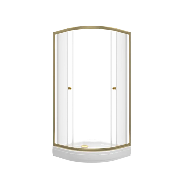 Душевой уголок Triton Альфа -Голд Щ0000073921 90x90 см профиль золото стекло прозрачное