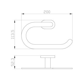 Вешалка для полотенец Wonzon & Woghand First WW-8413 хром