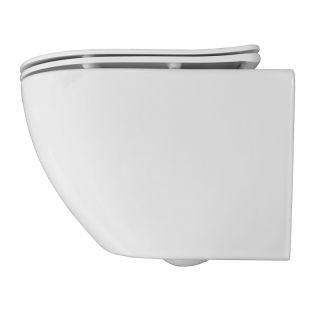 Унитаз подвесной Azario Ester AZ-87265 безободковый торнадо белый