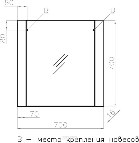 Зеркало Style Line  Монако ЛС-00000625