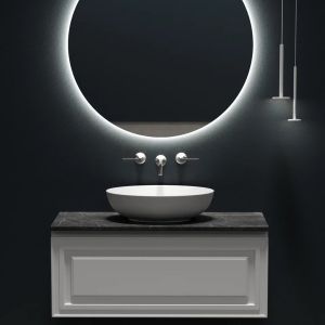 Столешница для ванной комнаты Sancos TT100A1 100см без отверстия под смеситель black sky