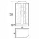 Душевая кабина RIVER DUNAY DUNAY 120/80/26 L ТН Душевая кабина RIVER DUNAY DUNAY 120/80/26 L ТН