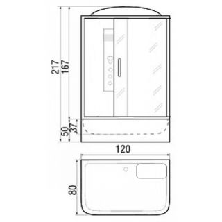 Душевая кабина RIVER VITIM 120/80/50 МТ Душевая кабина RIVER VITIM 120/80/50 МТ
