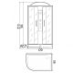 Душевая кабина RIVER DESNA 120/90/26 МТ L Душевая кабина RIVER DESNA 120/90/26 МТ L