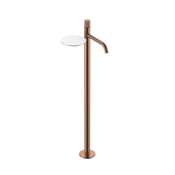 Напольный смеситель для раковины Boheme Stick Linea 120-CB.3 брашированная медь