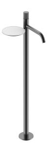 Напольный смеситель для раковины Boheme Stick Linea 120-GM.3 оружейная сталь