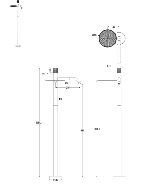 Напольный смеситель для раковины Boheme Stick Linea 120-CRCR.3 хром Напольный смеситель для раковины Boheme Stick Linea 120-CRCR.3 хром