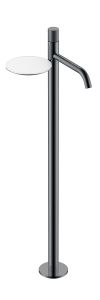 Напольный смеситель для раковины Boheme Stick Spirale 120-SGM.4 оружейная сталь