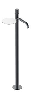 Напольный смеситель для раковины Boheme Stick Spirale 120-SGM.4 оружейная сталь