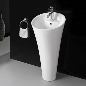 Раковина  CeramaLux WK8100-1 белая 45 см