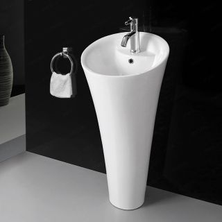 Раковина  CeramaLux WK8100-1 белая 45 см