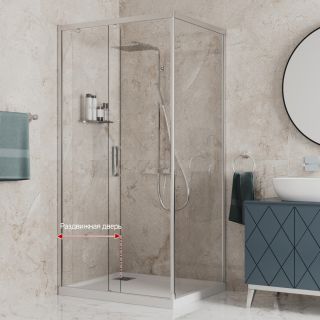 Душевой уголок Paini Dax 84CR12080 120x80см хром