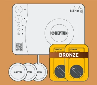 Комплект Neptun Special Edition Smart 1419529 беспроводной краны 3/4 Bronze Click