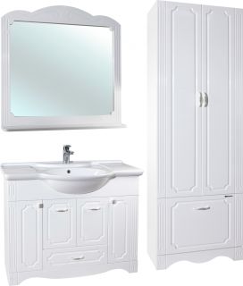 Пенал Bellezza Кантри 60см белый 4629909090019 Пенал Bellezza Кантри 60см белый 4629909090019