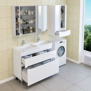 Шкаф СанТа Лондон 424003 48см белый